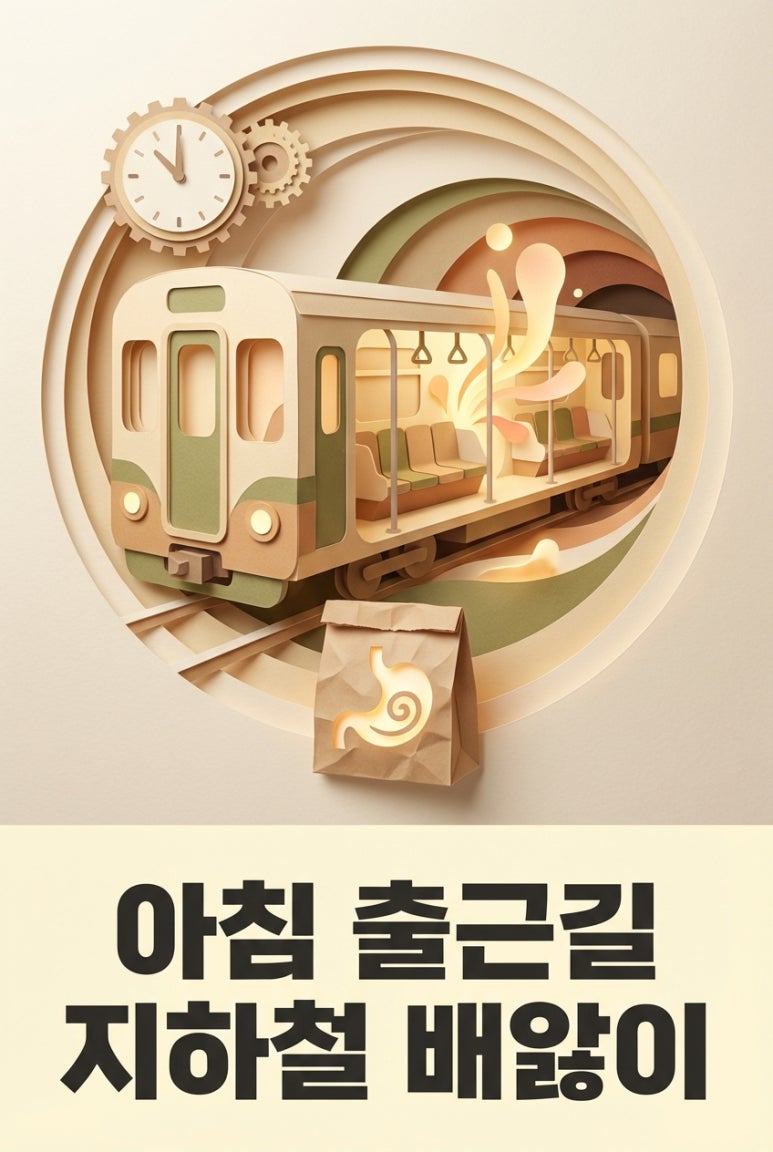 아침 출근길 지하철 배앓이, 참으면 병이 됩니다