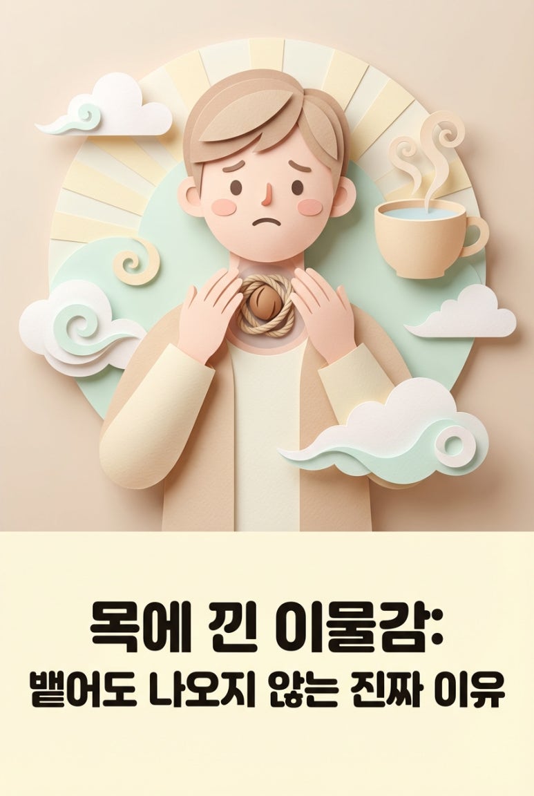 목에 낀 이물감, 뱉어도 나오지 않는 진짜 이유: 당신의 몸이 보내는 신호