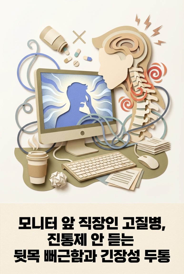 螢幕前上班族的老毛病，止痛藥無效的後頸部僵硬和緊張性頭痛